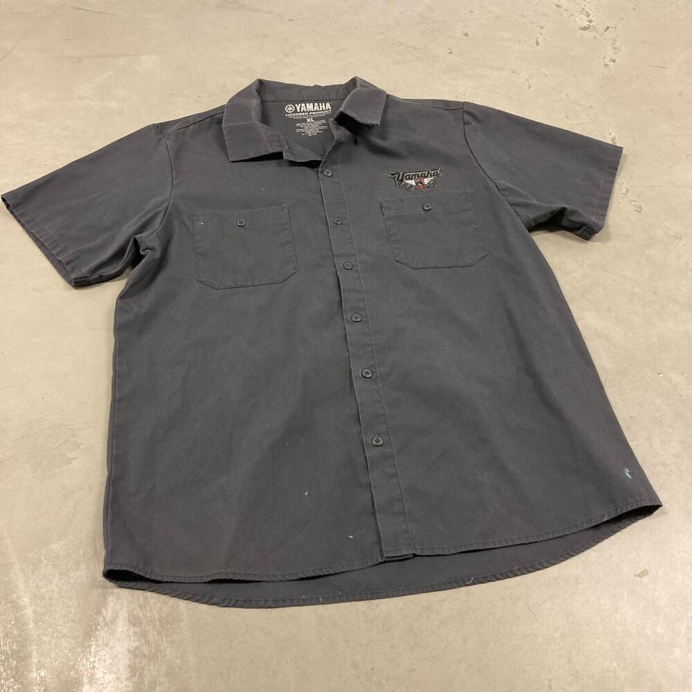 Vintage Y2K Yamaha mechanics button up t-shirt